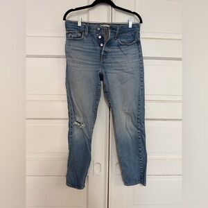 Levi’s Wedgie Cut Distressed Blue Women's Jeans